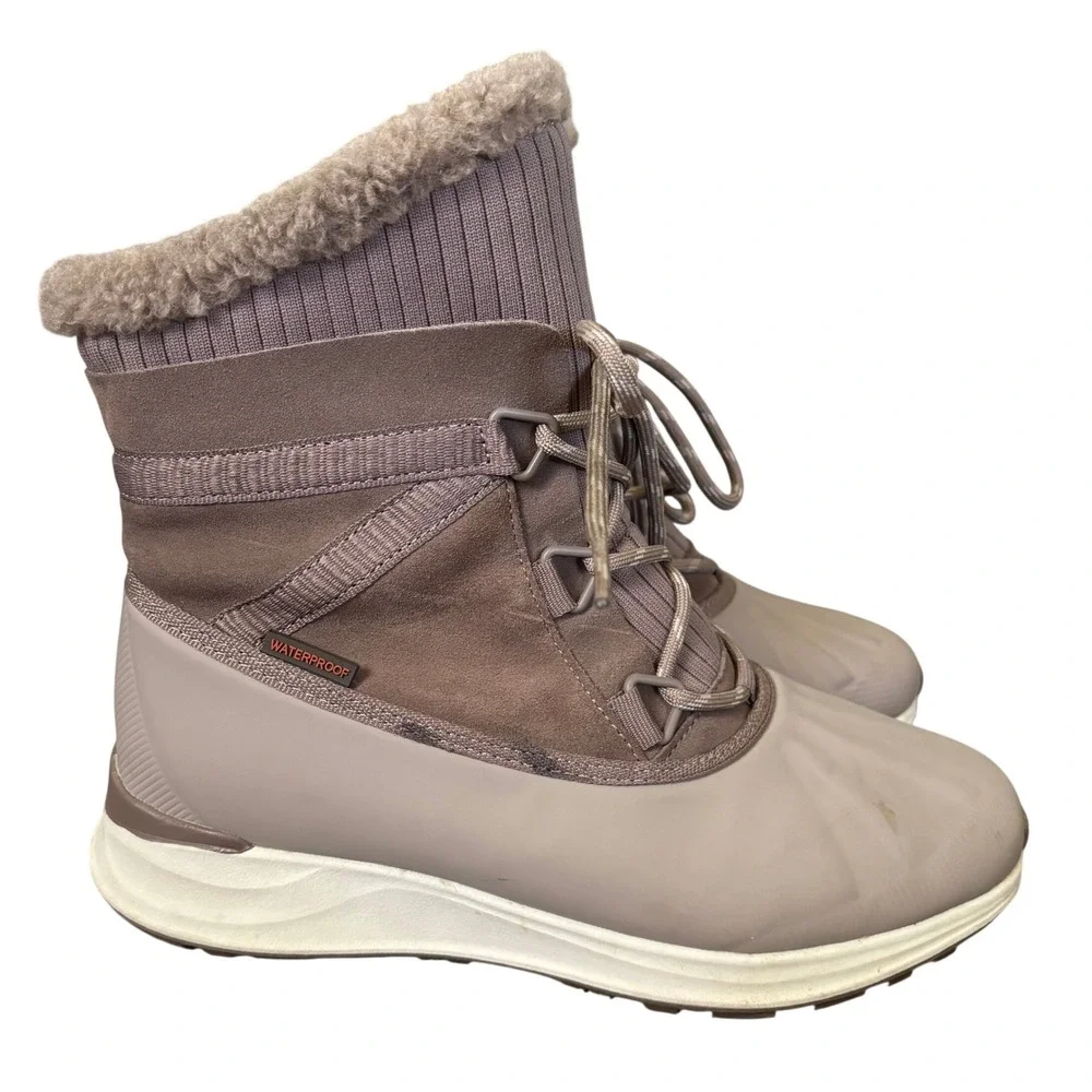 Baretraps Bandie Boots Size 8 Taupe Waterproof Winter‎ Snow Leather